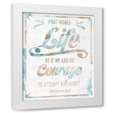 Never Fail II White Modern Wood Framed Art Print by SD Graphics Studio