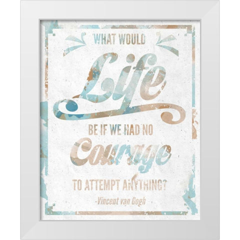 Never Fail II White Modern Wood Framed Art Print by SD Graphics Studio