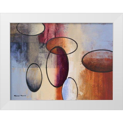 Excitement I White Modern Wood Framed Art Print by Marcon, Michael