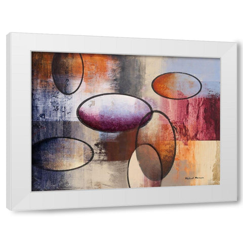 Excitement II White Modern Wood Framed Art Print by Marcon, Michael