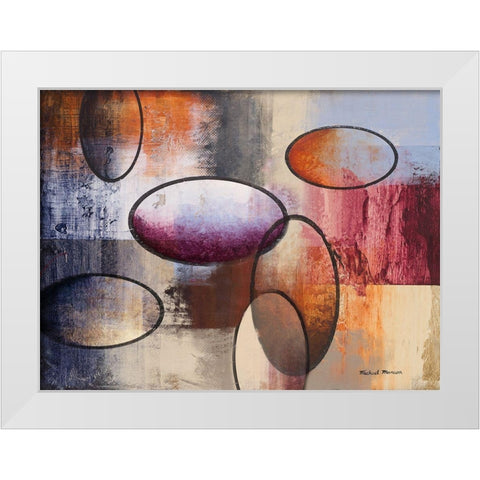 Excitement II White Modern Wood Framed Art Print by Marcon, Michael