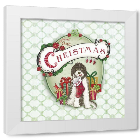 Pet Christmas I White Modern Wood Framed Art Print by Metz, Andi