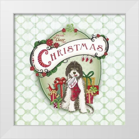Pet Christmas I White Modern Wood Framed Art Print by Metz, Andi