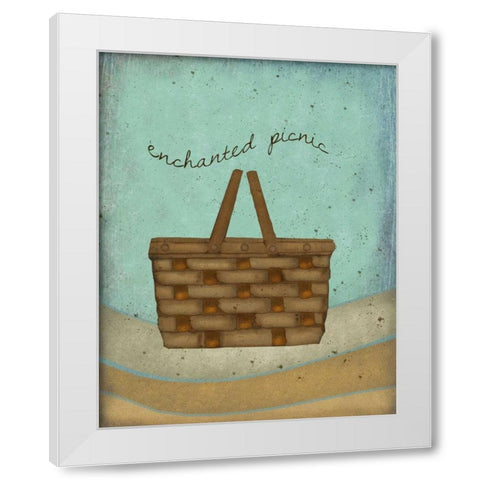 Enchanted Picnic White Modern Wood Framed Art Print by Albert, Beth