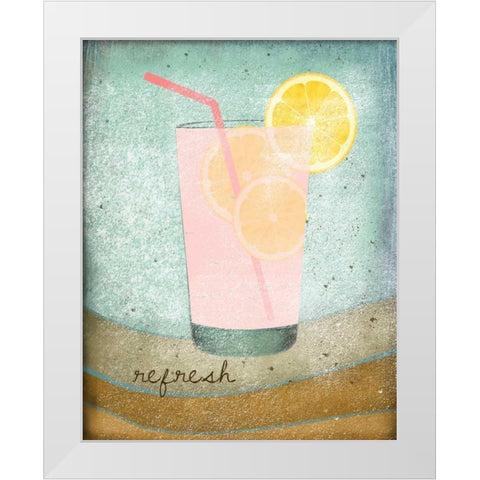 Refresh White Modern Wood Framed Art Print by Albert, Beth