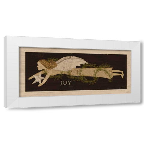 Angel Joy White Modern Wood Framed Art Print by Albert, Beth