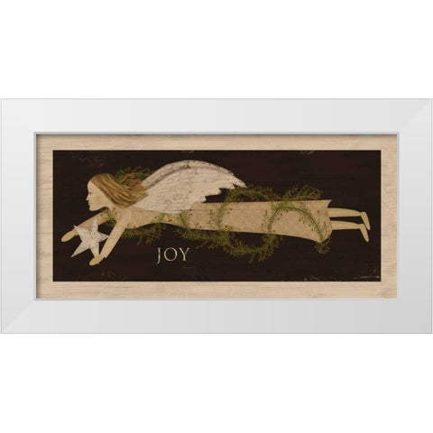 Angel Joy White Modern Wood Framed Art Print by Albert, Beth