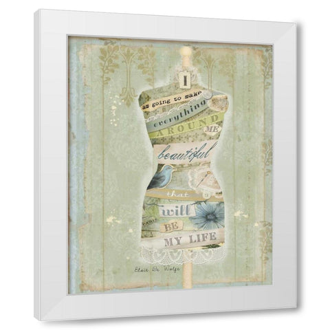 Make Everything Beautiful II White Modern Wood Framed Art Print by Albert, Beth