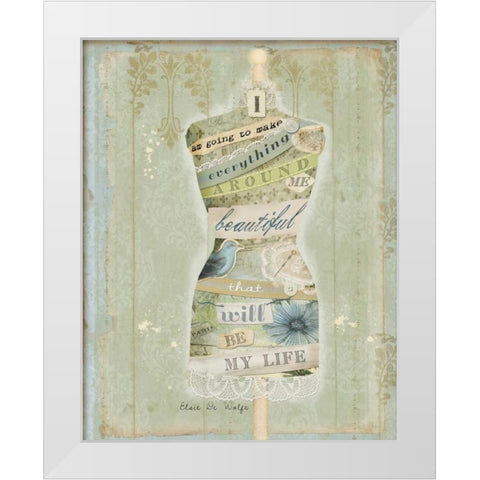 Make Everything Beautiful II White Modern Wood Framed Art Print by Albert, Beth