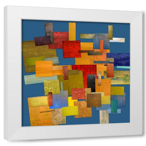 Scrambled eggs IV White Modern Wood Framed Art Print by Calkins, Michelle