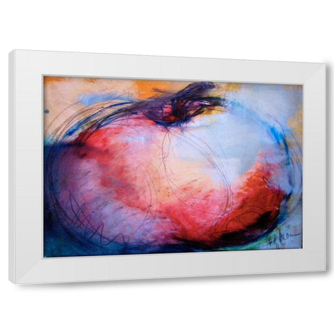 Apple White Modern Wood Framed Art Print by Hoffman, Kate