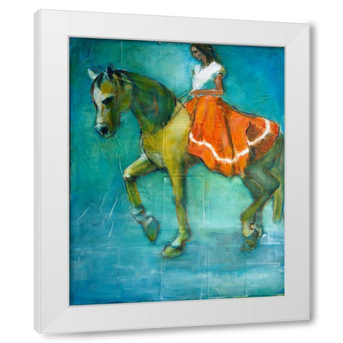 July Fourth White Modern Wood Framed Art Print by Hoffman, Kate