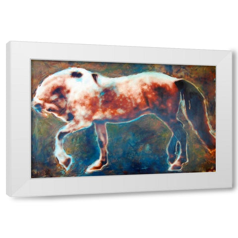 Antonio White Modern Wood Framed Art Print by Hoffman, Kate