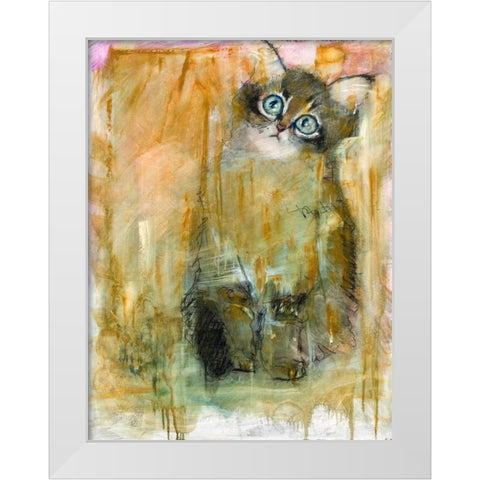 Kitty White Modern Wood Framed Art Print by Hoffman, Kate