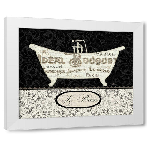 French Lace I White Modern Wood Framed Art Print by Pela Studio