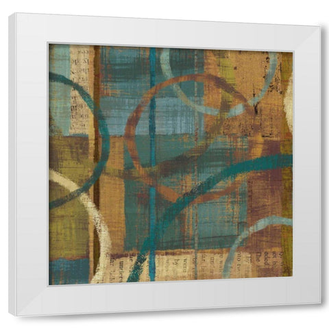 Tranquility I White Modern Wood Framed Art Print by Mullan, Michael