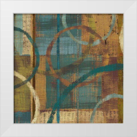 Tranquility I White Modern Wood Framed Art Print by Mullan, Michael
