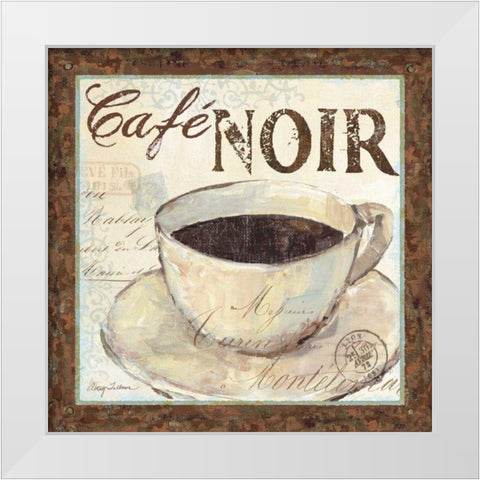 Cafe du Matin II White Modern Wood Framed Art Print by Tillmon, Avery