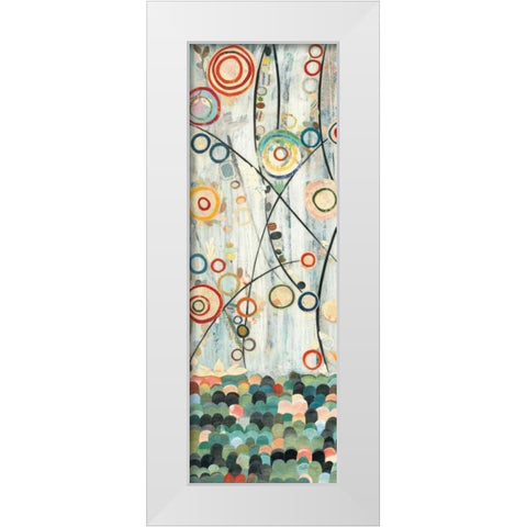 Blooming Meadow III White Modern Wood Framed Art Print by Boggs, Candra