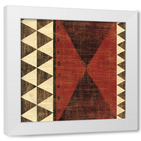 Patterns of the Savanna II White Modern Wood Framed Art Print by Hershey, Moira
