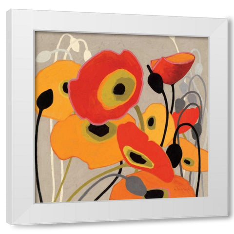 Mango Tango I White Modern Wood Framed Art Print by Novak, Shirley