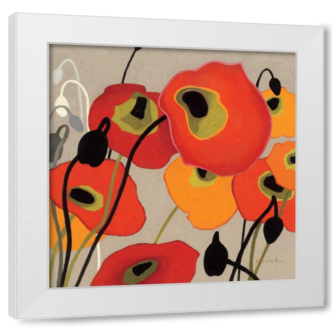 Mango Tango II White Modern Wood Framed Art Print by Novak, Shirley