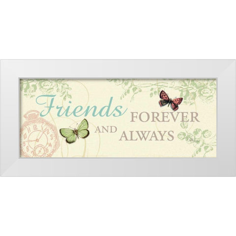 Time Flies IV White Modern Wood Framed Art Print by Pela Studio