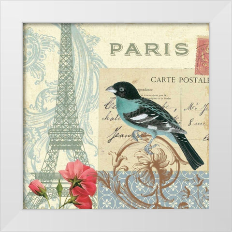 Memories I White Modern Wood Framed Art Print by Pelletier, Alain