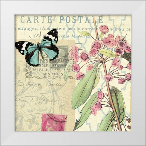 Memories II White Modern Wood Framed Art Print by Pelletier, Alain