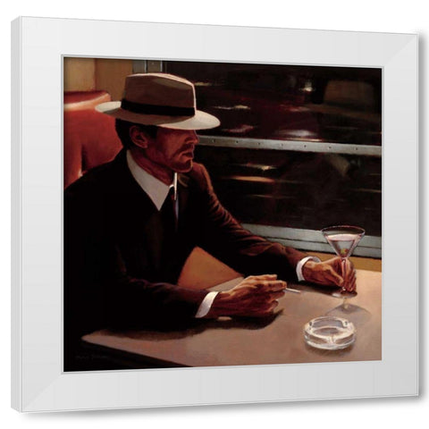 Dry Martini Crop I White Modern Wood Framed Art Print by Sullivan, Myles