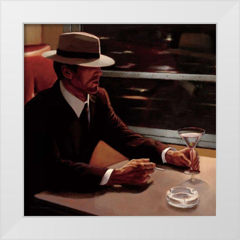 Dry Martini Crop I White Modern Wood Framed Art Print by Sullivan, Myles