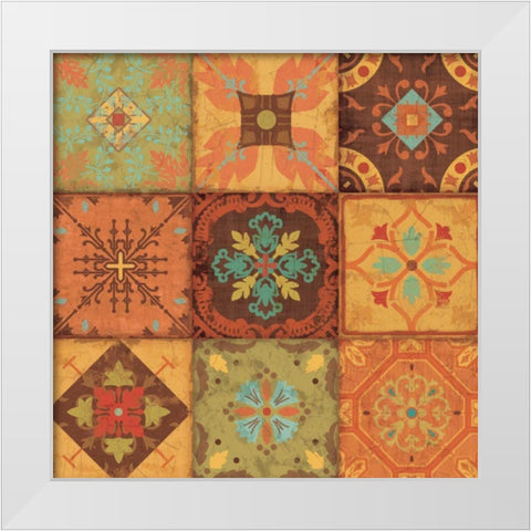 From India II White Modern Wood Framed Art Print by Pela Studio