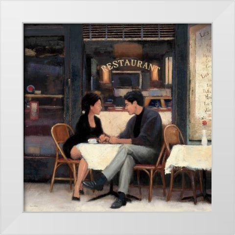 Rendezvous White Modern Wood Framed Art Print by Sullivan, Myles