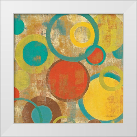 Kaleidoscope III White Modern Wood Framed Art Print by Vassileva, Silvia