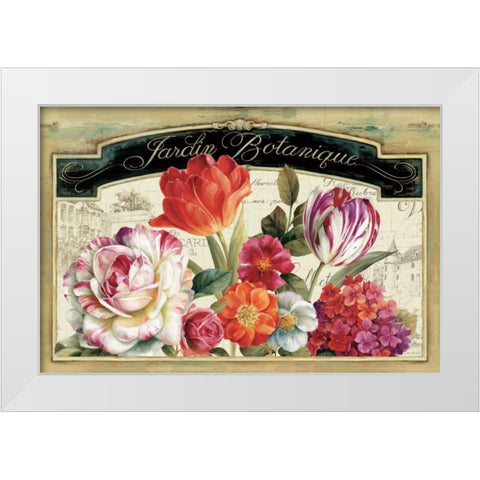 Garden View I White Modern Wood Framed Art Print by Audit, Lisa