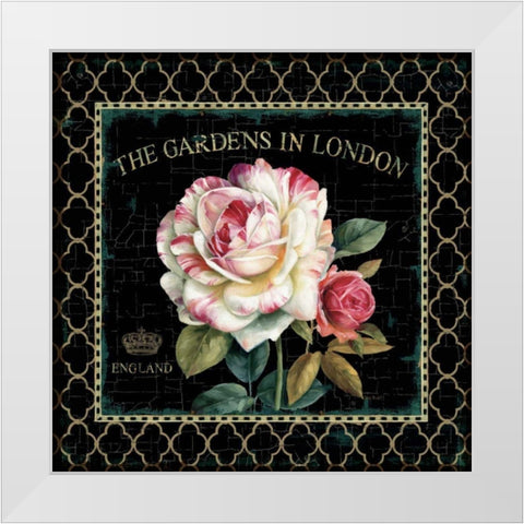 Garden View VII White Modern Wood Framed Art Print by Audit, Lisa