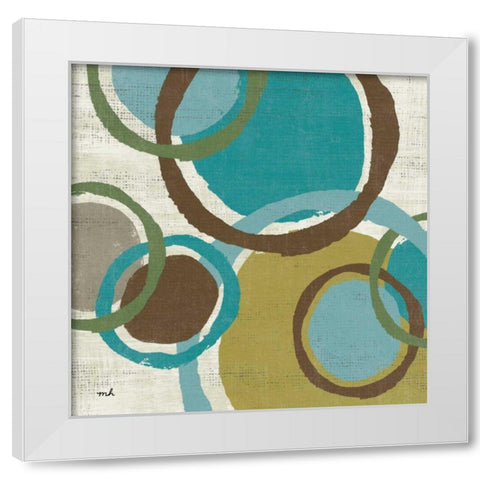 Vintage Bubbles I White Modern Wood Framed Art Print by Hershey, Moira