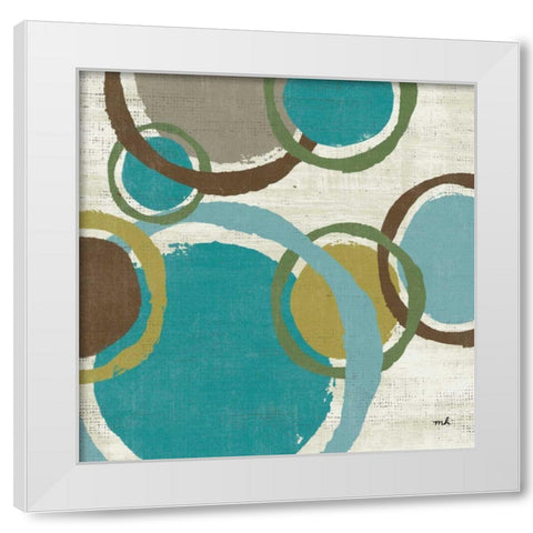 Vintage Bubbles II White Modern Wood Framed Art Print by Hershey, Moira
