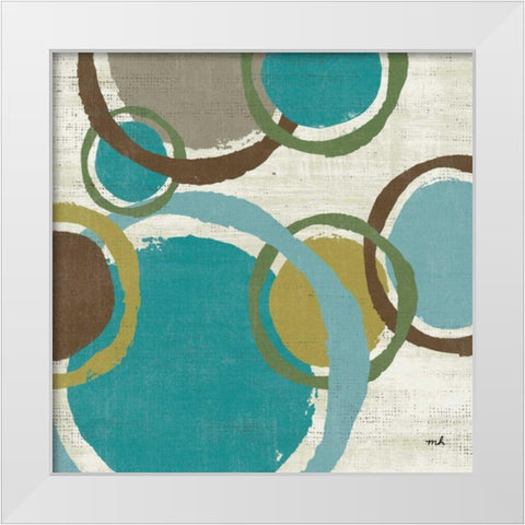 Vintage Bubbles II White Modern Wood Framed Art Print by Hershey, Moira