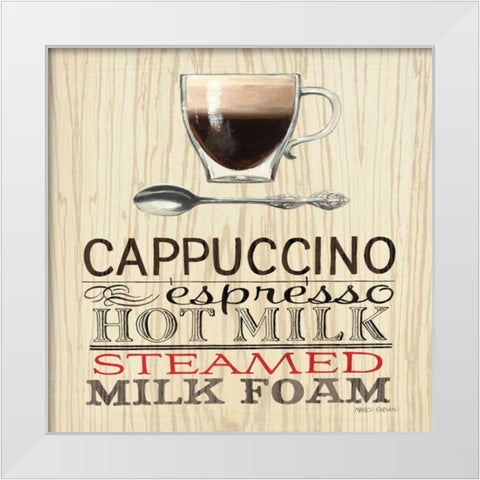 Cappucino White Modern Wood Framed Art Print by Fabiano, Marco