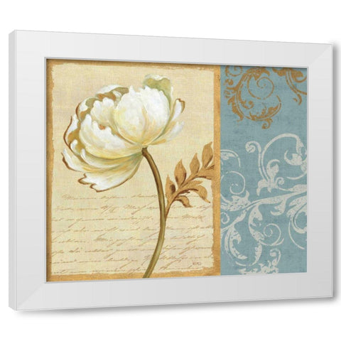 White Beauty II White Modern Wood Framed Art Print by Charron, Veronique