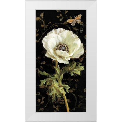 Jardin Paris Florals I White Modern Wood Framed Art Print by Nai, Danhui