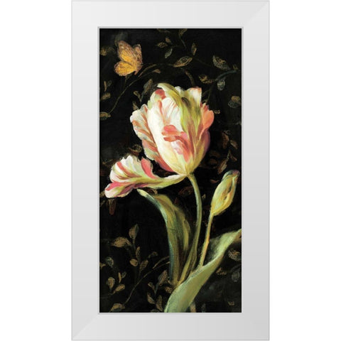 Jardin Paris Florals II White Modern Wood Framed Art Print by Nai, Danhui