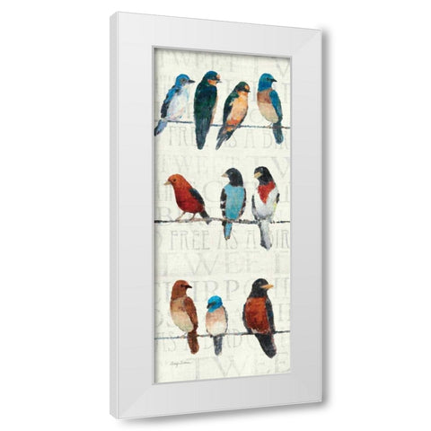The Usual Suspects Panel I White Modern Wood Framed Art Print by Tillmon, Avery