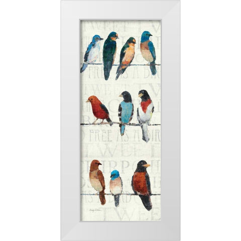 The Usual Suspects Panel I White Modern Wood Framed Art Print by Tillmon, Avery