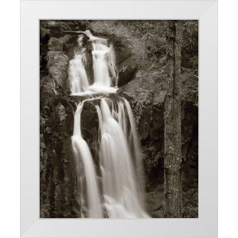 Kentucky Falls White Modern Wood Framed Art Print by Audit, Lisa