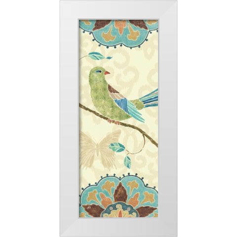 Eastern Tales Bird Panel II White Modern Wood Framed Art Print by Brissonnet, Daphne