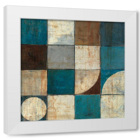 Tango Detail I White Modern Wood Framed Art Print by Schick, Mike