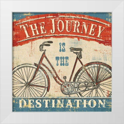 Beautiful Ride II White Modern Wood Framed Art Print by Pela Studio