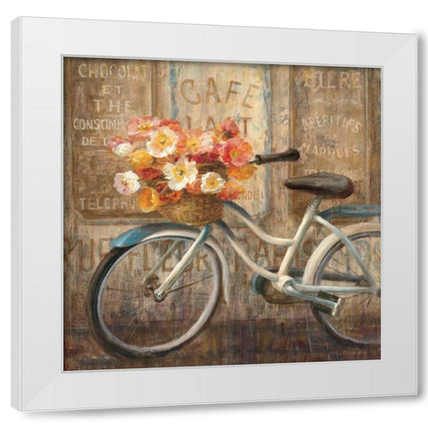 Meet Me at Le Cafe II White Modern Wood Framed Art Print by Nai, Danhui